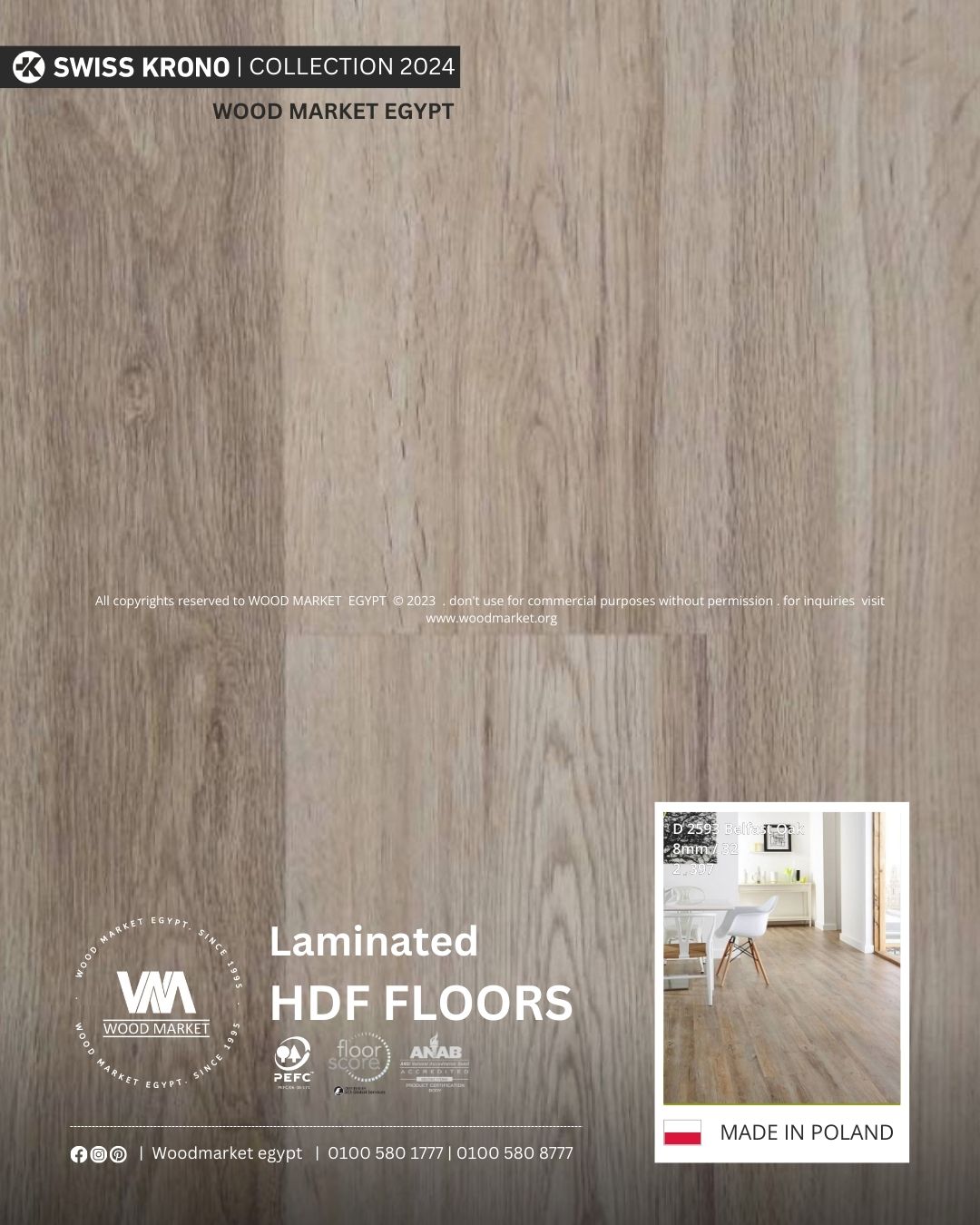 D 2593 Belfast Oak WMKB